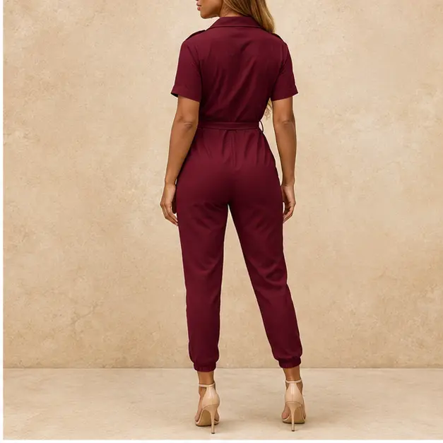 Bordeaux Utility Jumpsuit, view 2