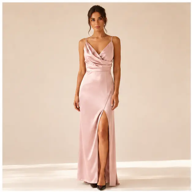 Brielle Satin Maxi Dress