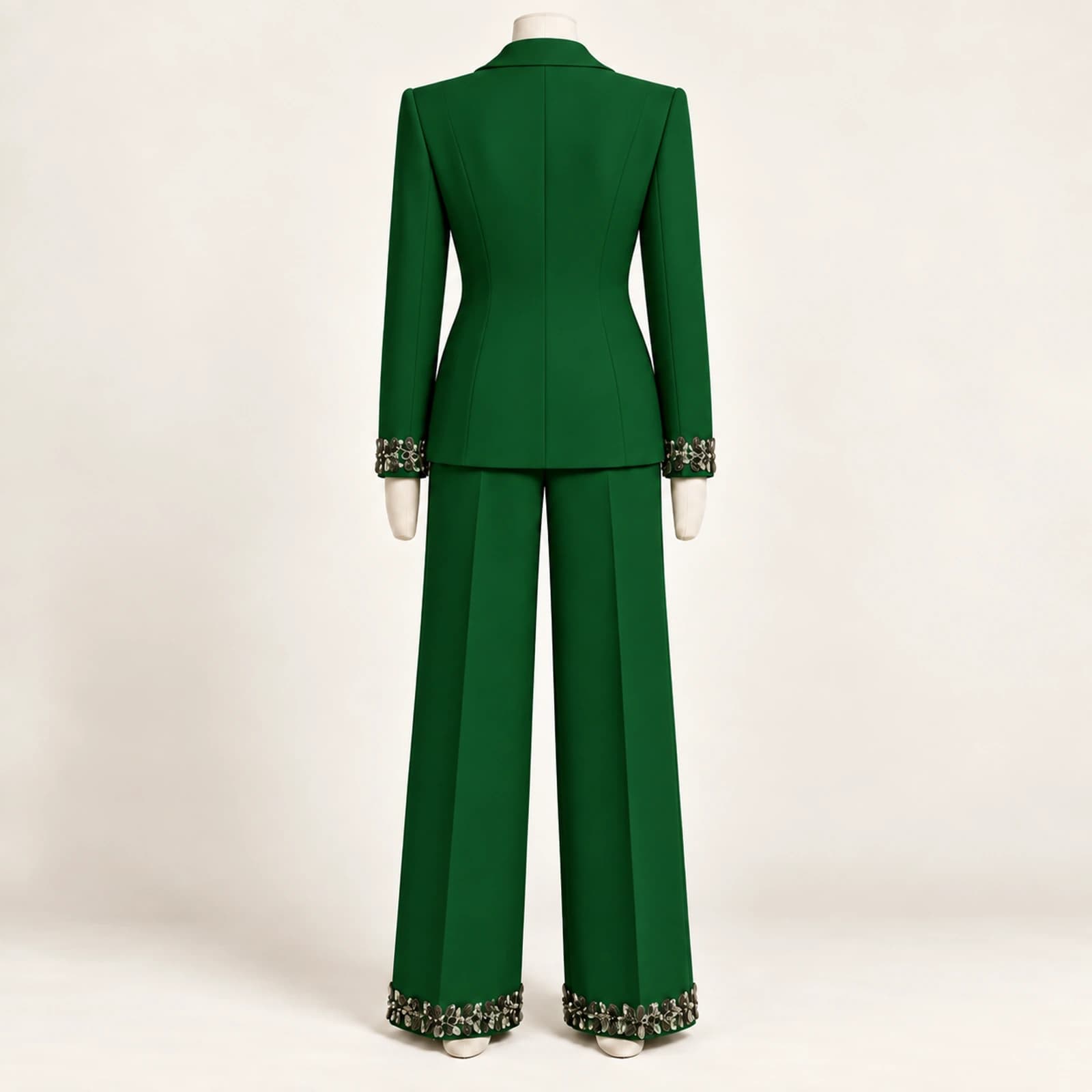 Calienne Rhinestone Suit — Forest, view 2