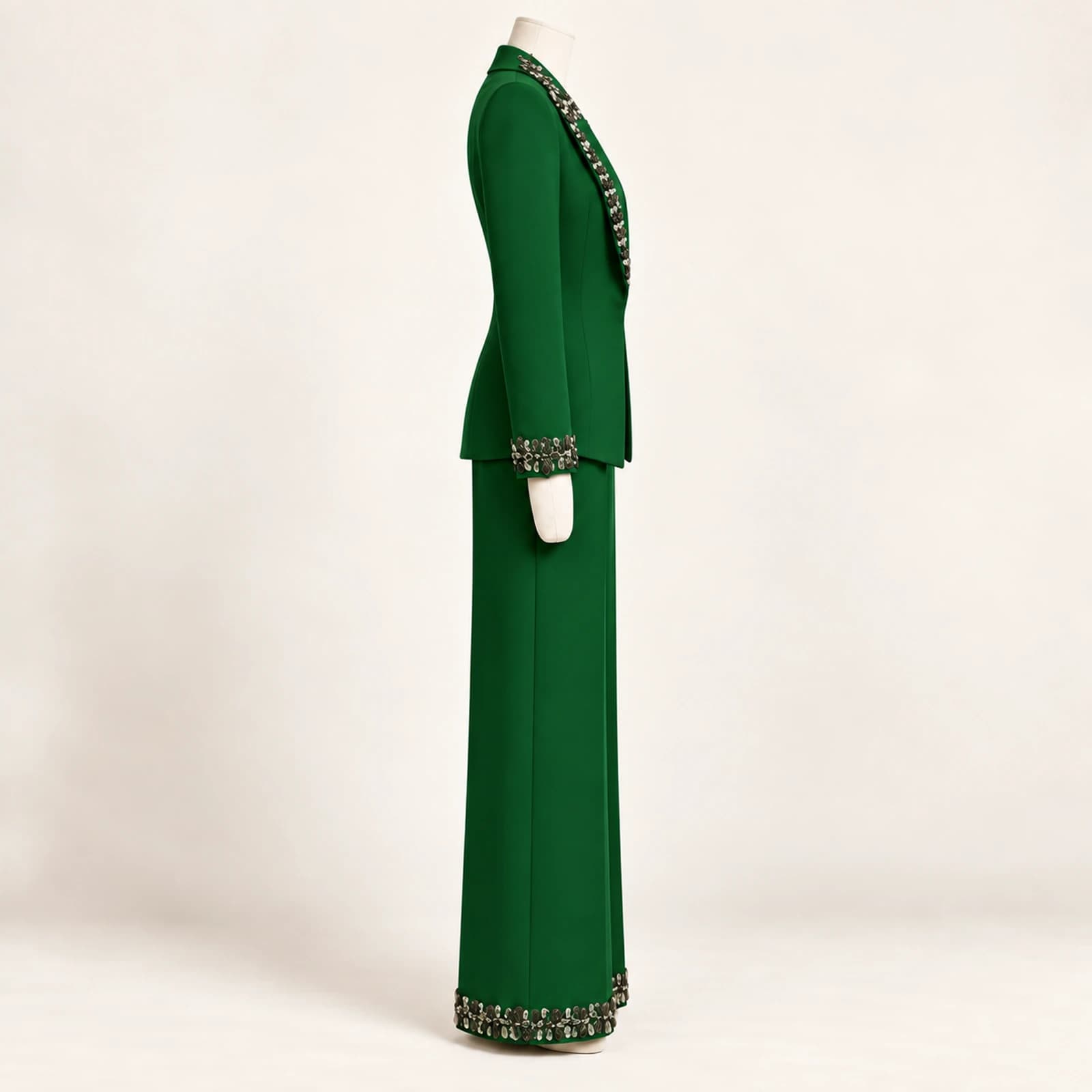Calienne Rhinestone Suit — Forest, view 4