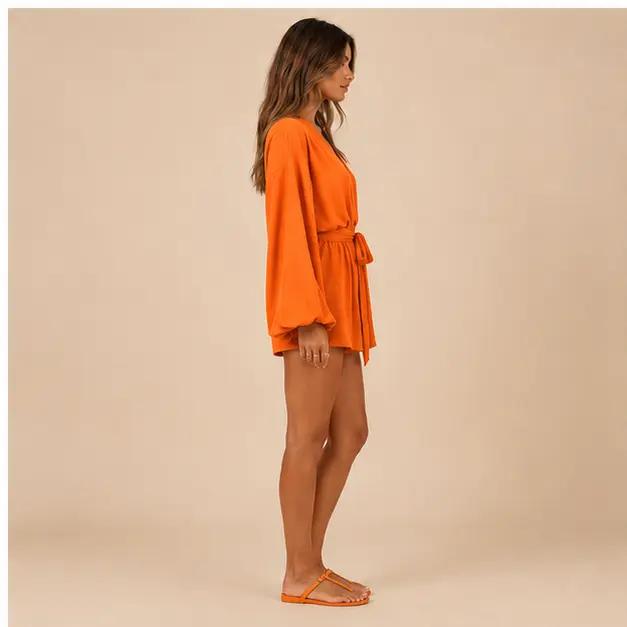 Clementine Wrap Romper, view 4