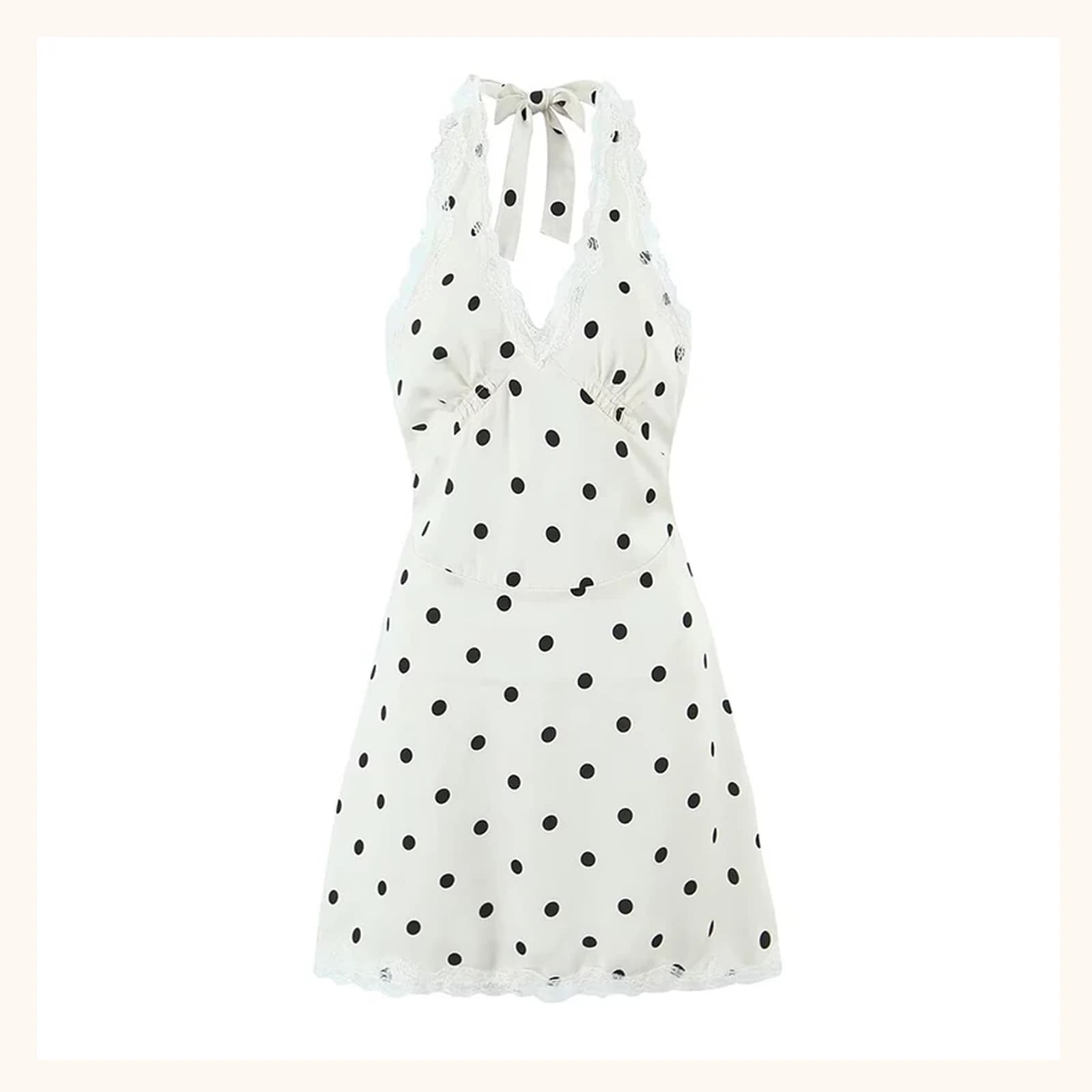 Colette Lace Halter Mini Dress, view 1