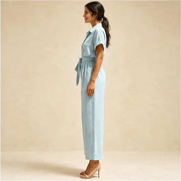 Cove Wide-Leg Jumpsuit, view 3