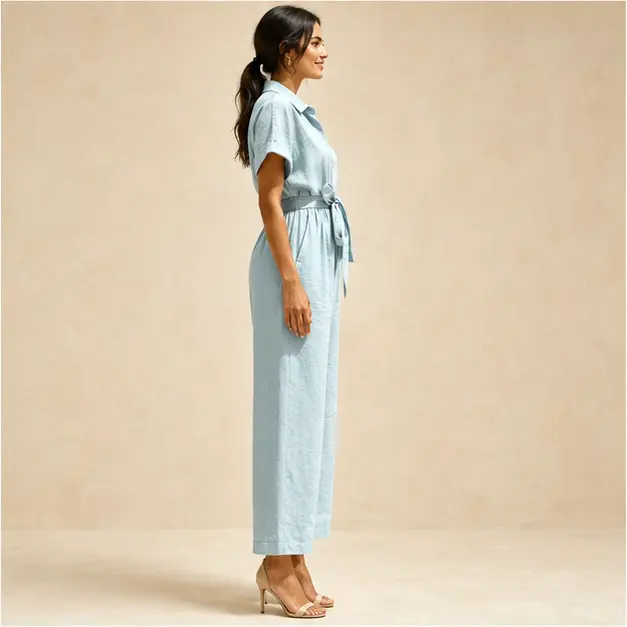Cove Wide-Leg Jumpsuit, view 4