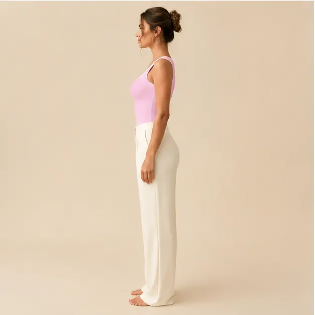 Elle Ribbed Tank, view 3