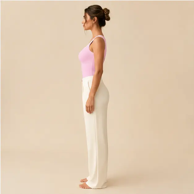 Elle Ribbed Tank, view 4