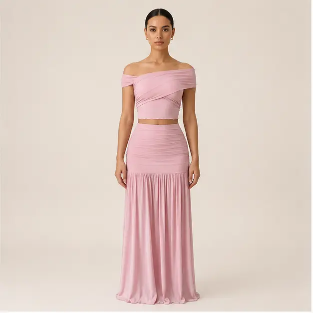 Elodie Ruched Two-Piece Set