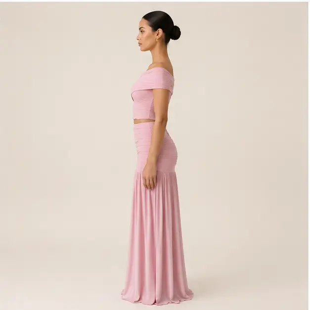 Elodie Ruched Two-Piece Set, view 3