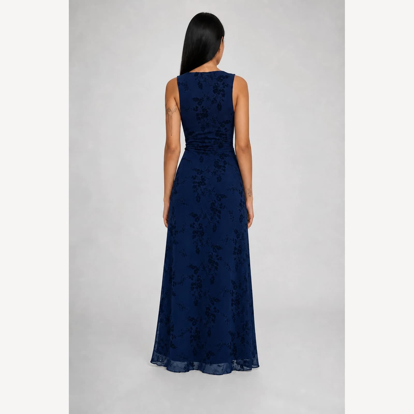 Freya Deep Blue Print Maxi Dress, view 2