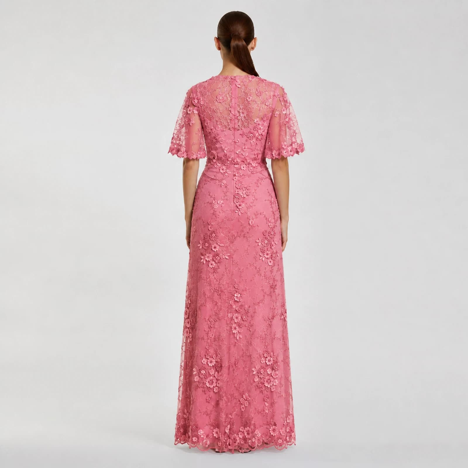 Henrietta Pink Lace Gown, view 2