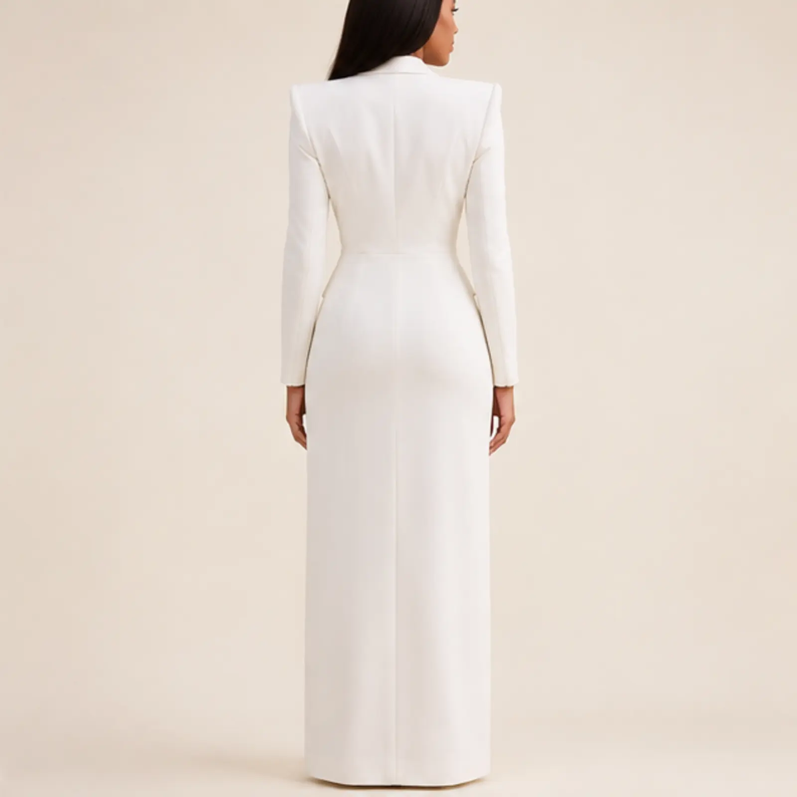 Ilana Double-Breasted Maxi Jacket, view 2