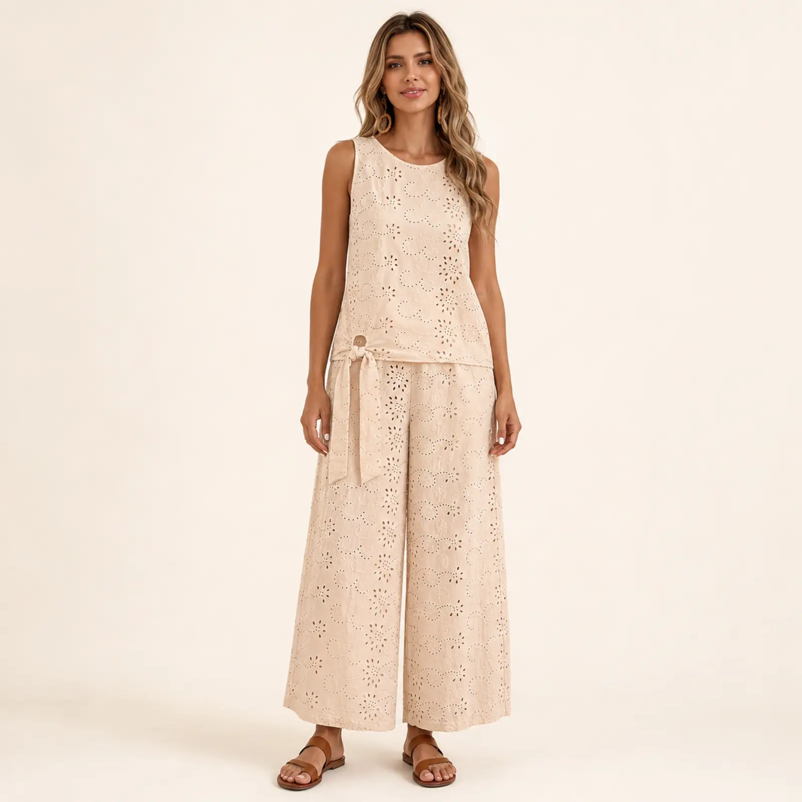 Ivy Eyelet Two-Piece Set