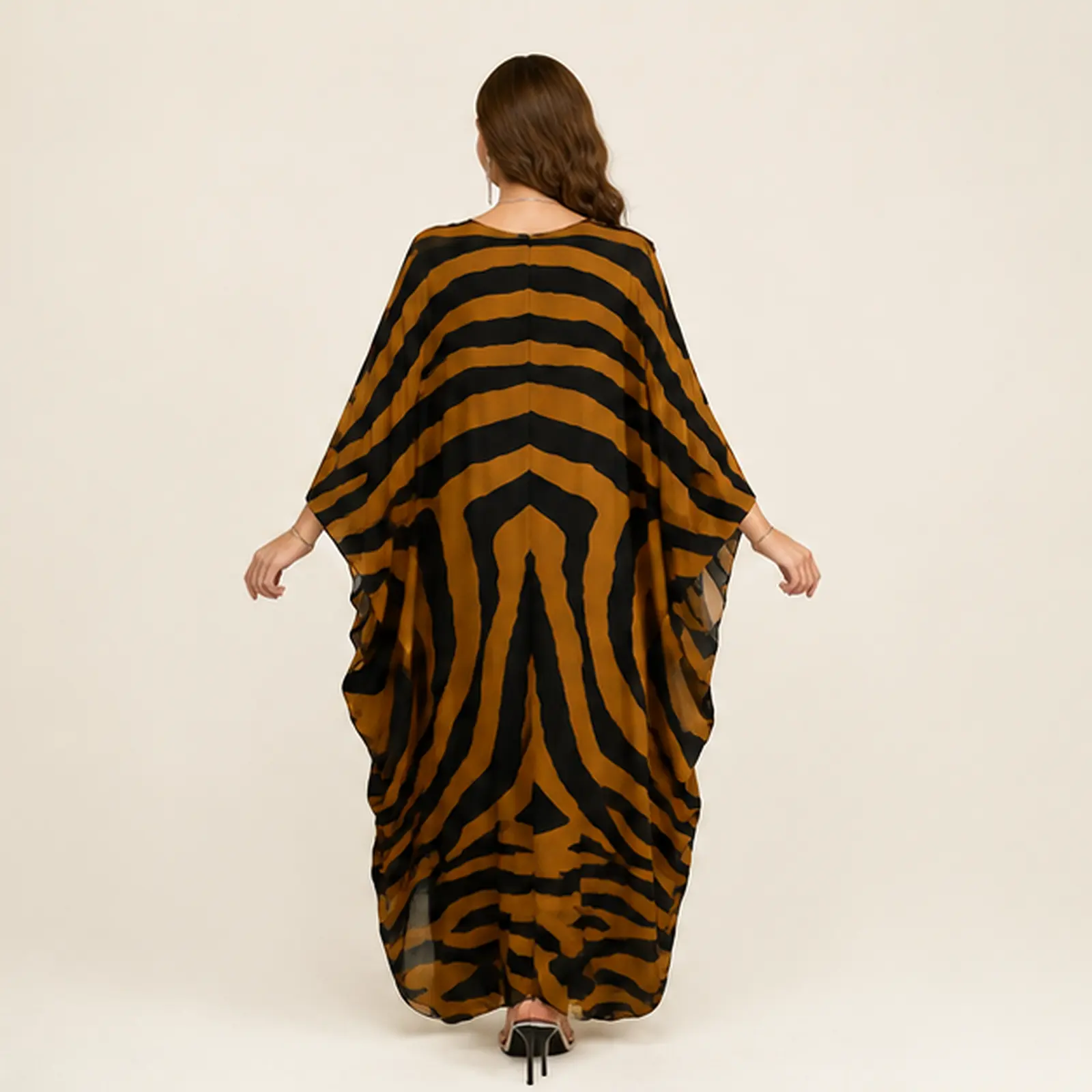 Jade Tiger Maxi Kaftan, view 2