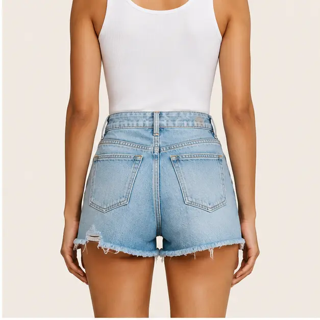 Kenza Denim Shorts, view 2