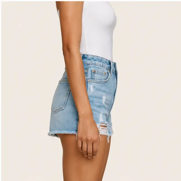 Kenza Denim Shorts, view 4