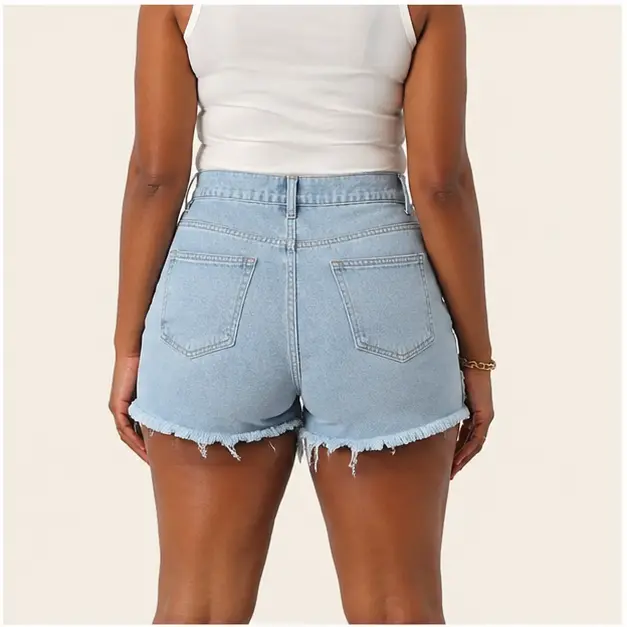 Leia Denim Shorts, view 2