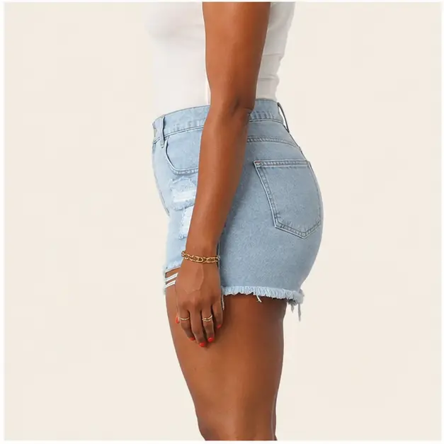 Leia Denim Shorts, view 3