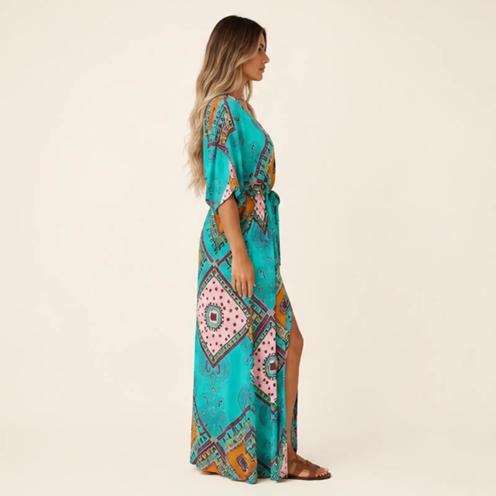 Lux Print Dress, view 4