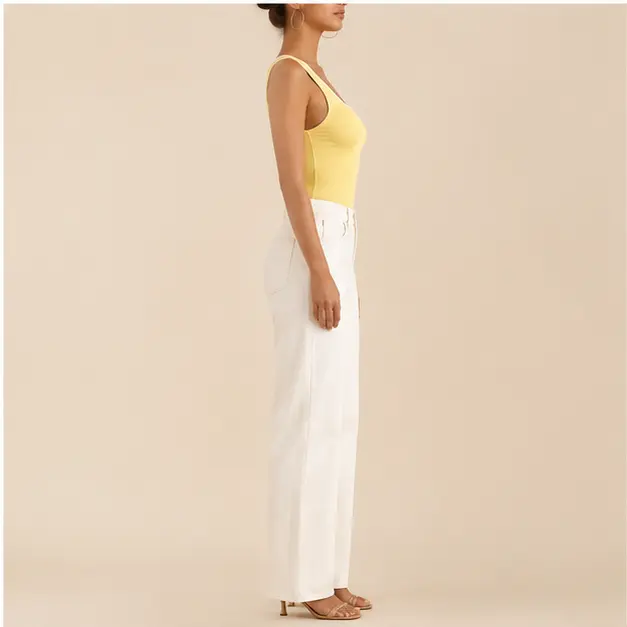 Maren Ribbed Tank, view 4