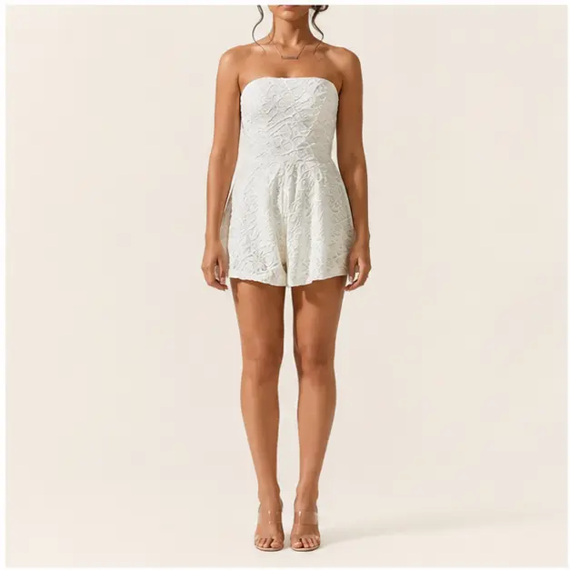 Olympia Eyelet Romper