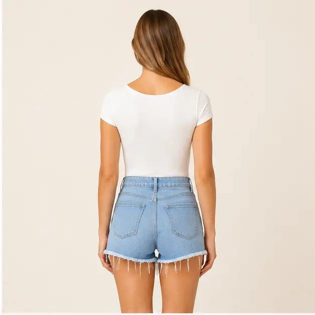 Paloma Denim Shorts, view 2