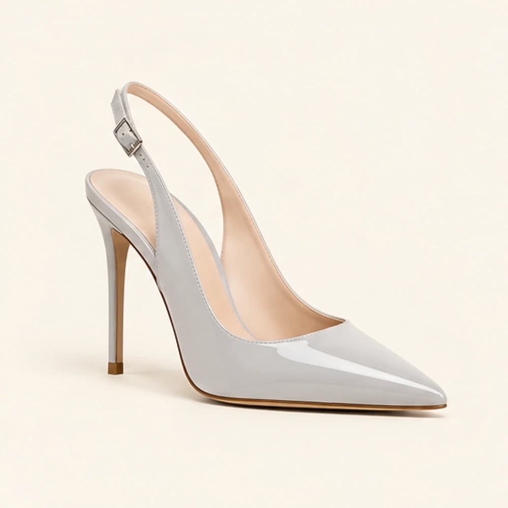 Pearl Gloss Slingback — 10 cm, view 1