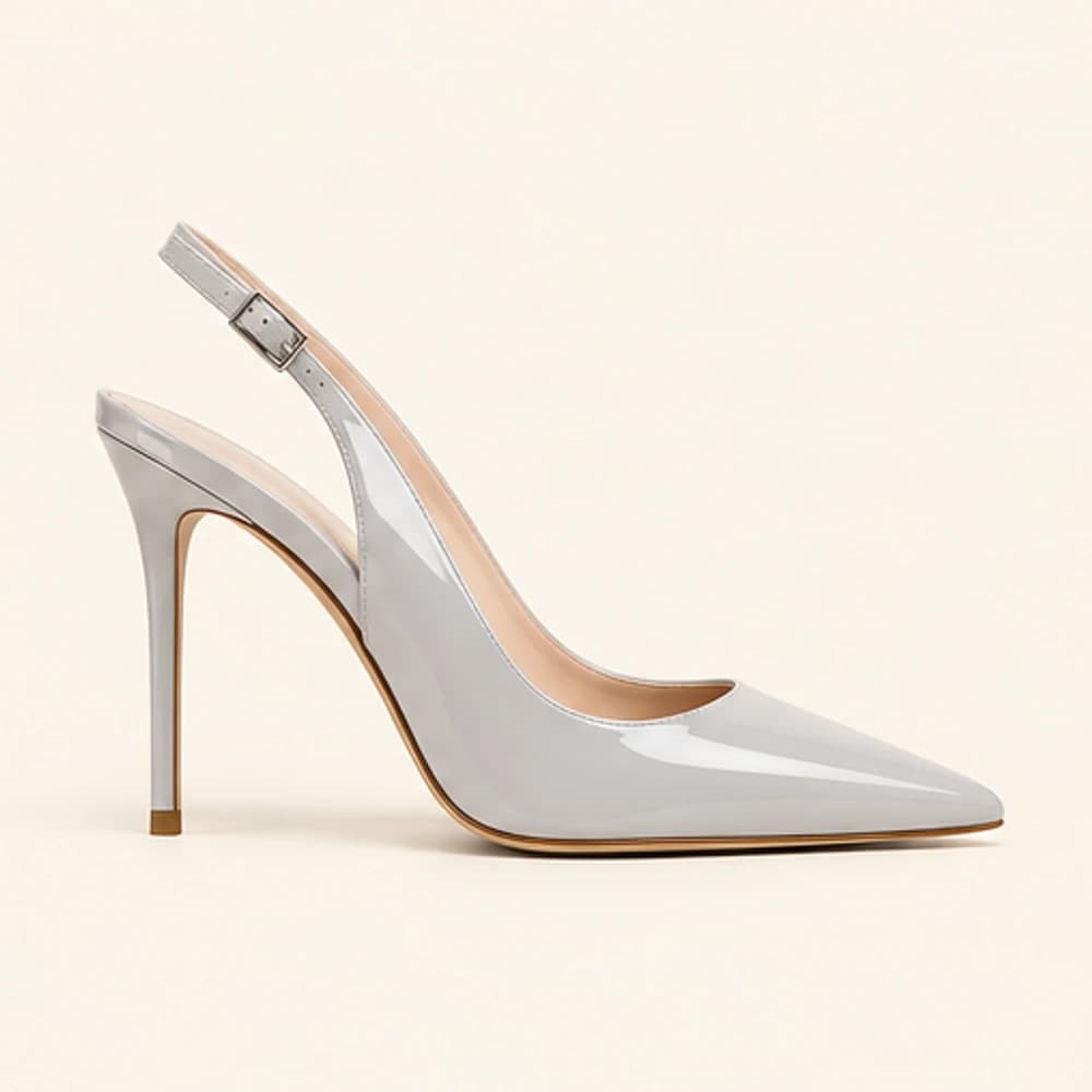 Pearl Gloss Slingback — 10 cm, view 2