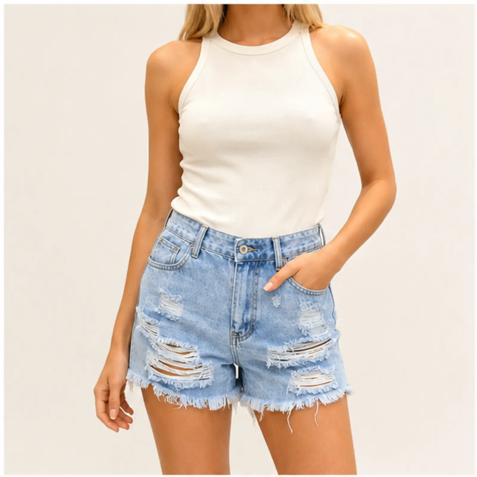 Remi Denim Shorts