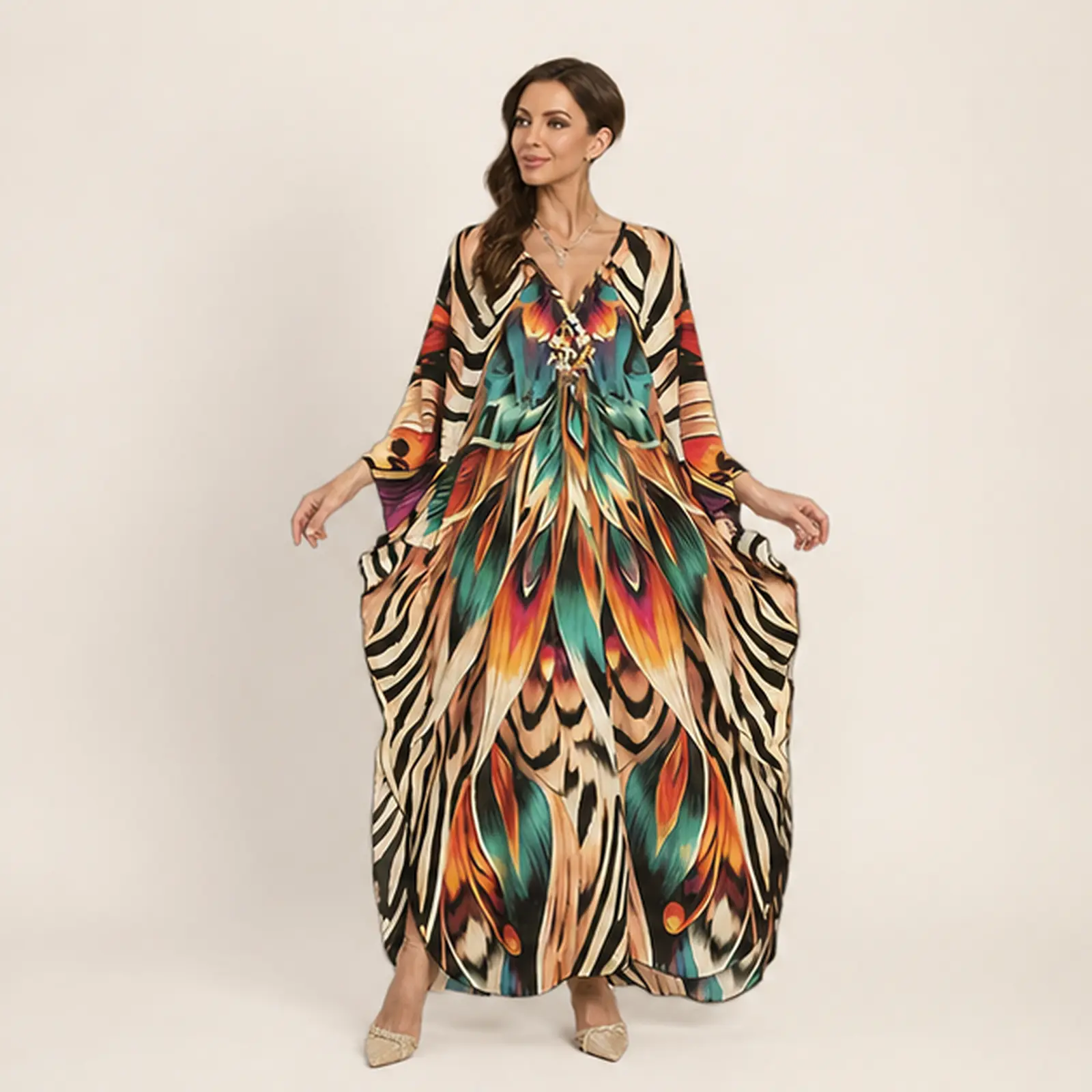 Rio Mosaic Maxi Kaftan, view 1