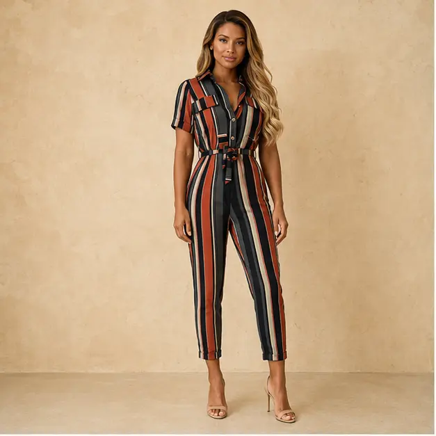 Riviera Stripe Jumpsuit