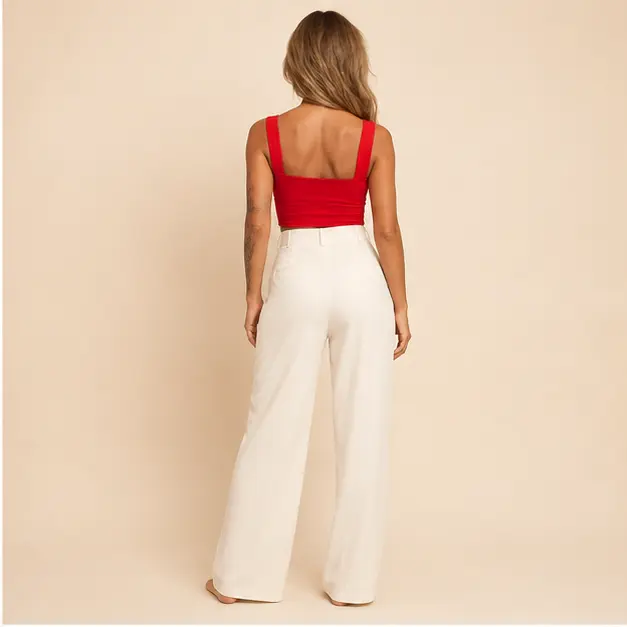 Romy Square-Neck Top, view 2