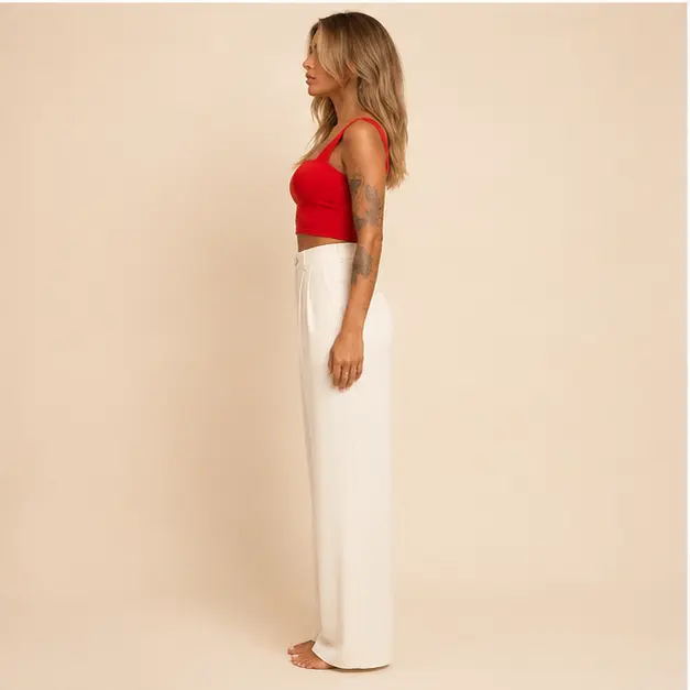 Romy Square-Neck Top, view 3