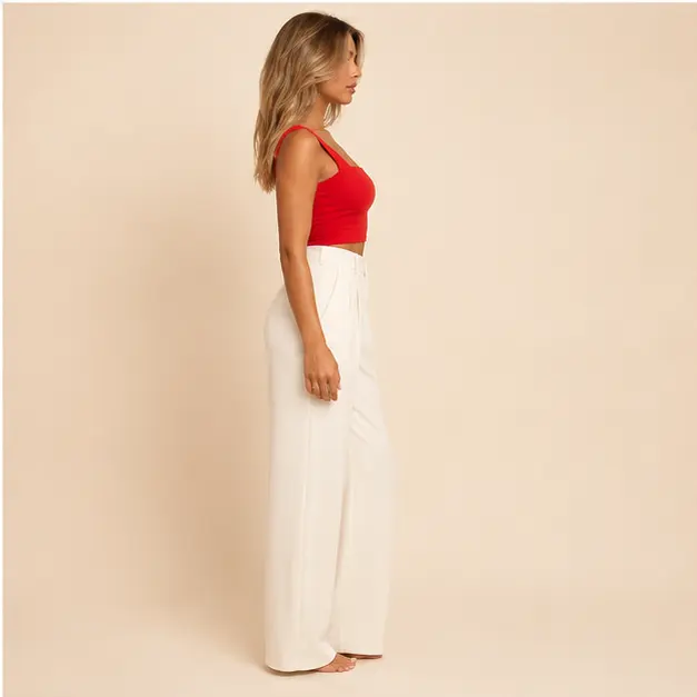 Romy Square-Neck Top, view 4