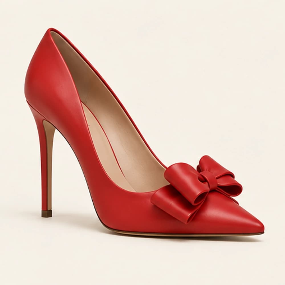 Rouge Bow Pump — 10.5 cm, view 1