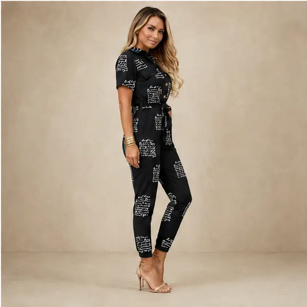Sloane Print Jumpsuit, view 4