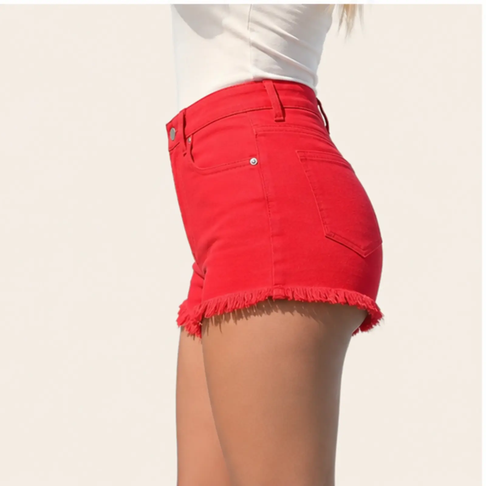 Sol Denim Shorts, view 3
