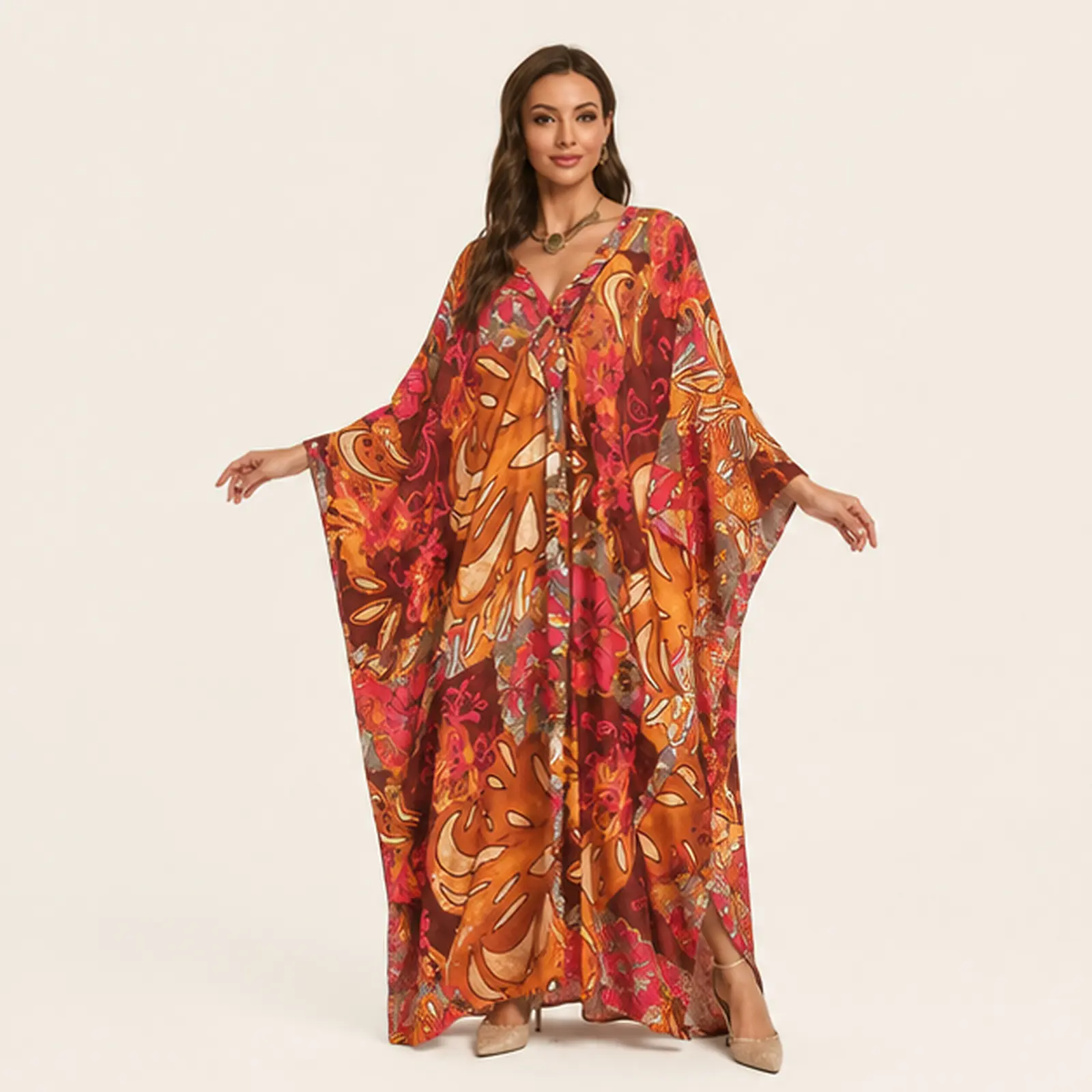Solara Sunset Maxi Kaftan, view 1