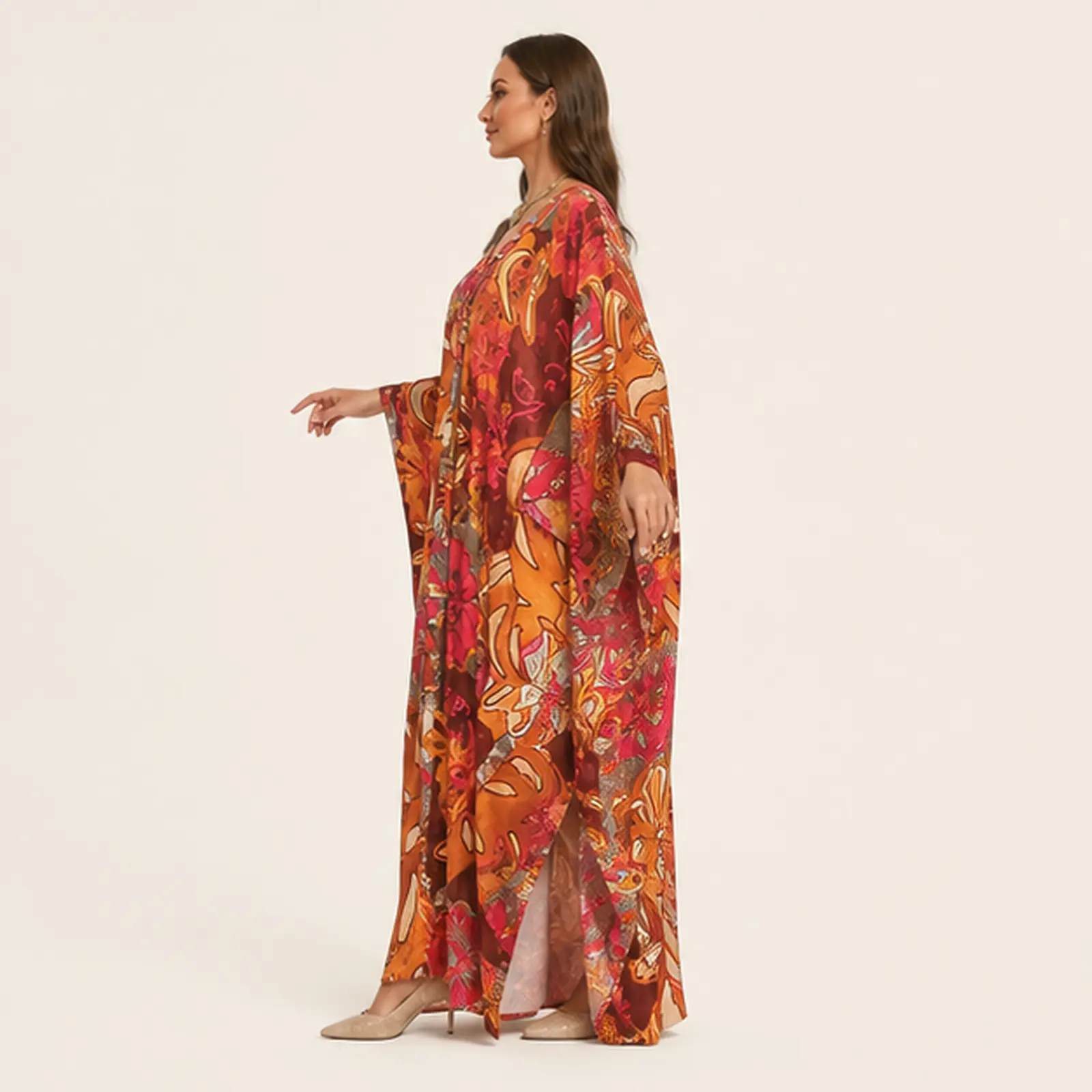Solara Sunset Maxi Kaftan, view 3