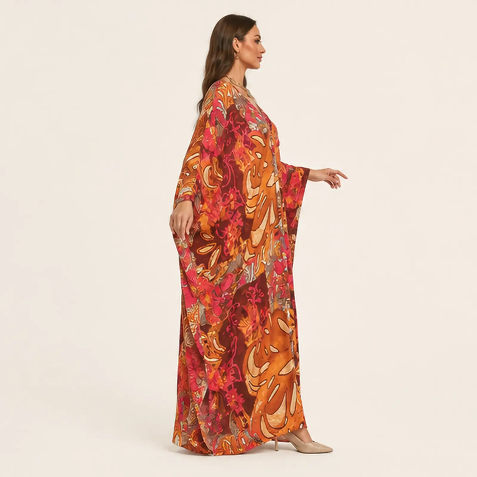 Solara Sunset Maxi Kaftan, view 4