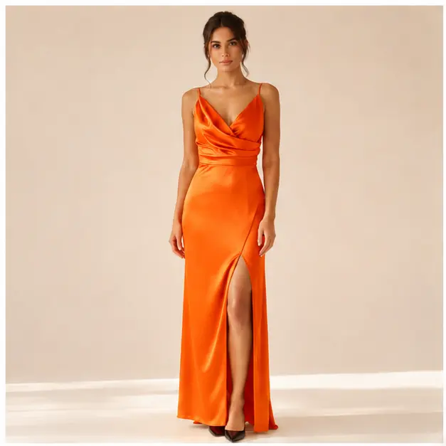 Solea Satin Maxi Dress