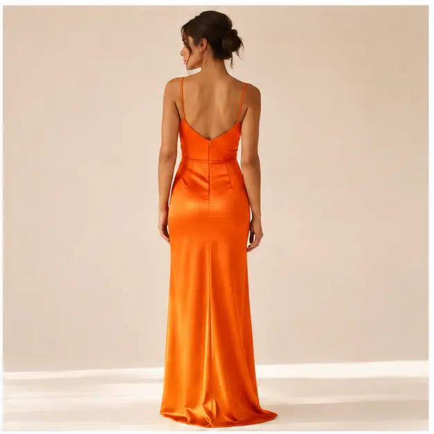 Solea Satin Maxi Dress, view 2