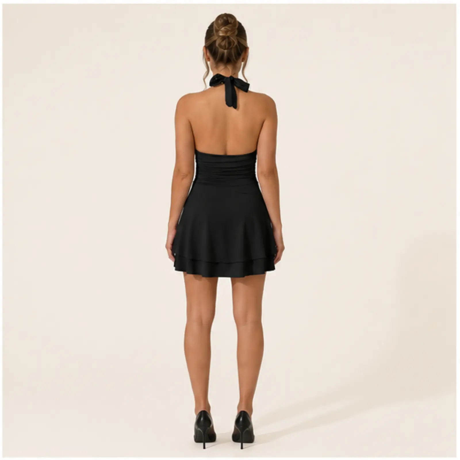 Tallulah Halter Mini Dress, view 2