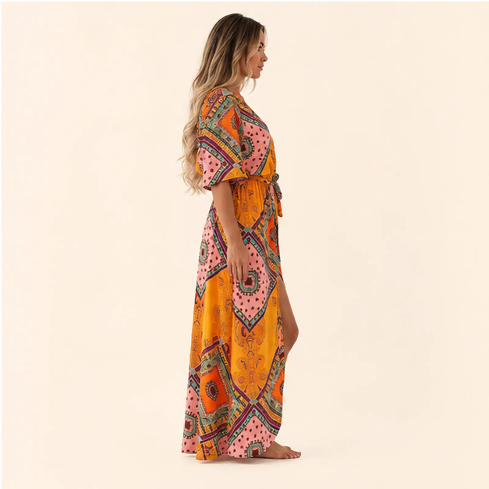 Ursa Print Dress, view 4