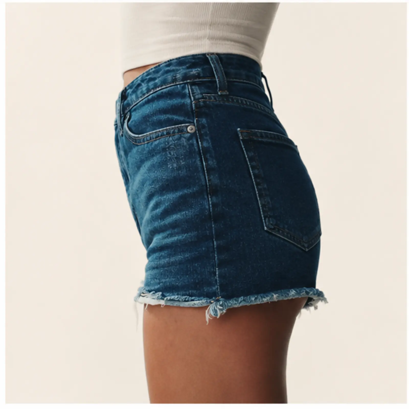Wisteria Denim Shorts, view 3