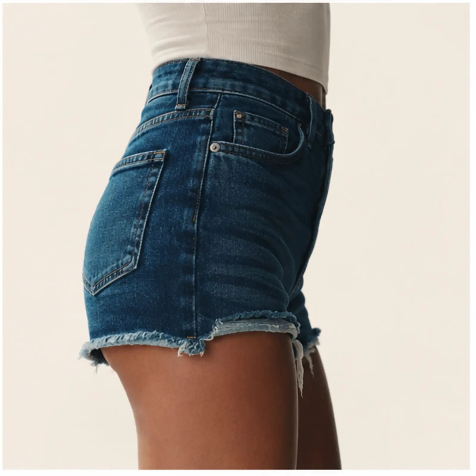Wisteria Denim Shorts, view 4
