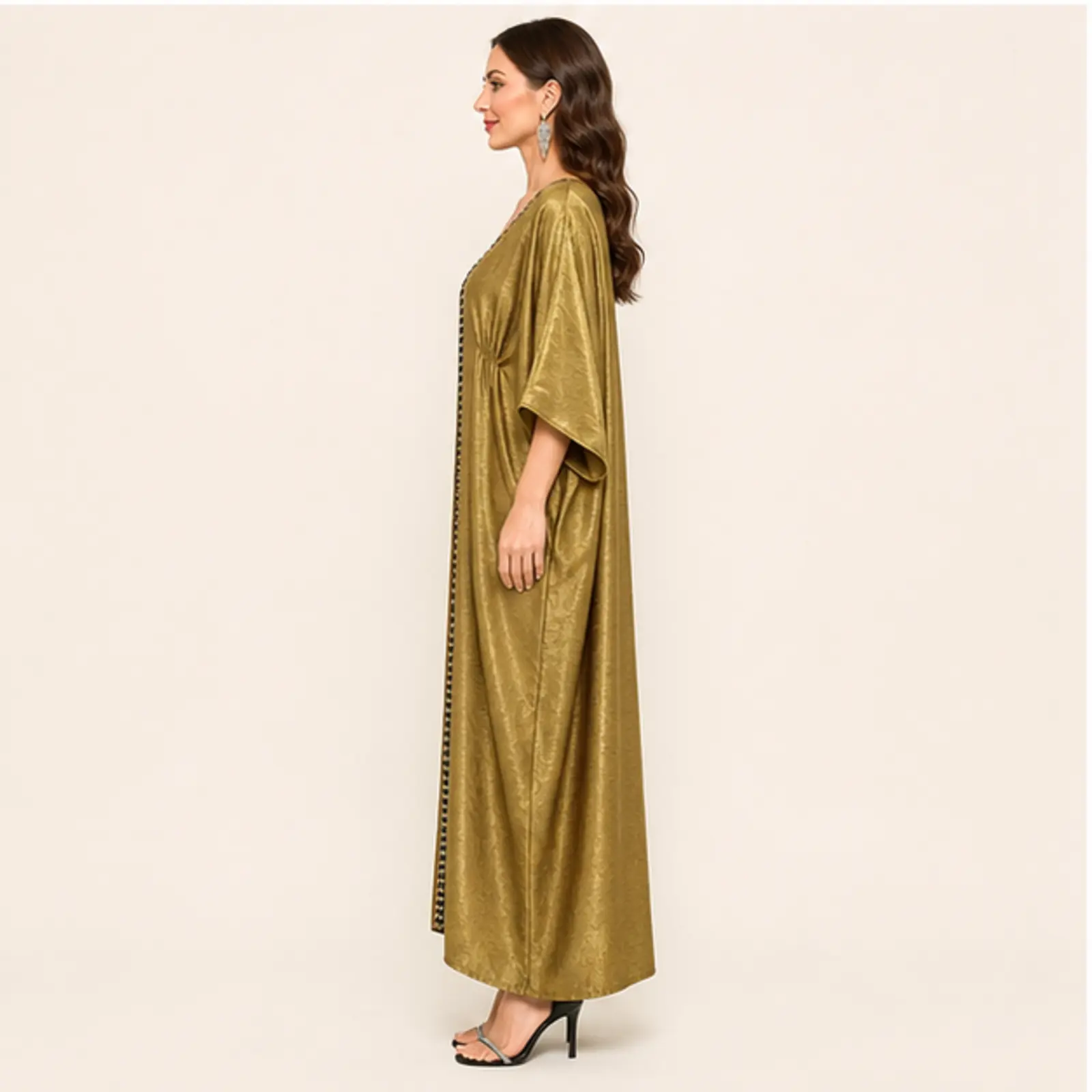 Wynn Metallic Maxi Kaftan, view 3