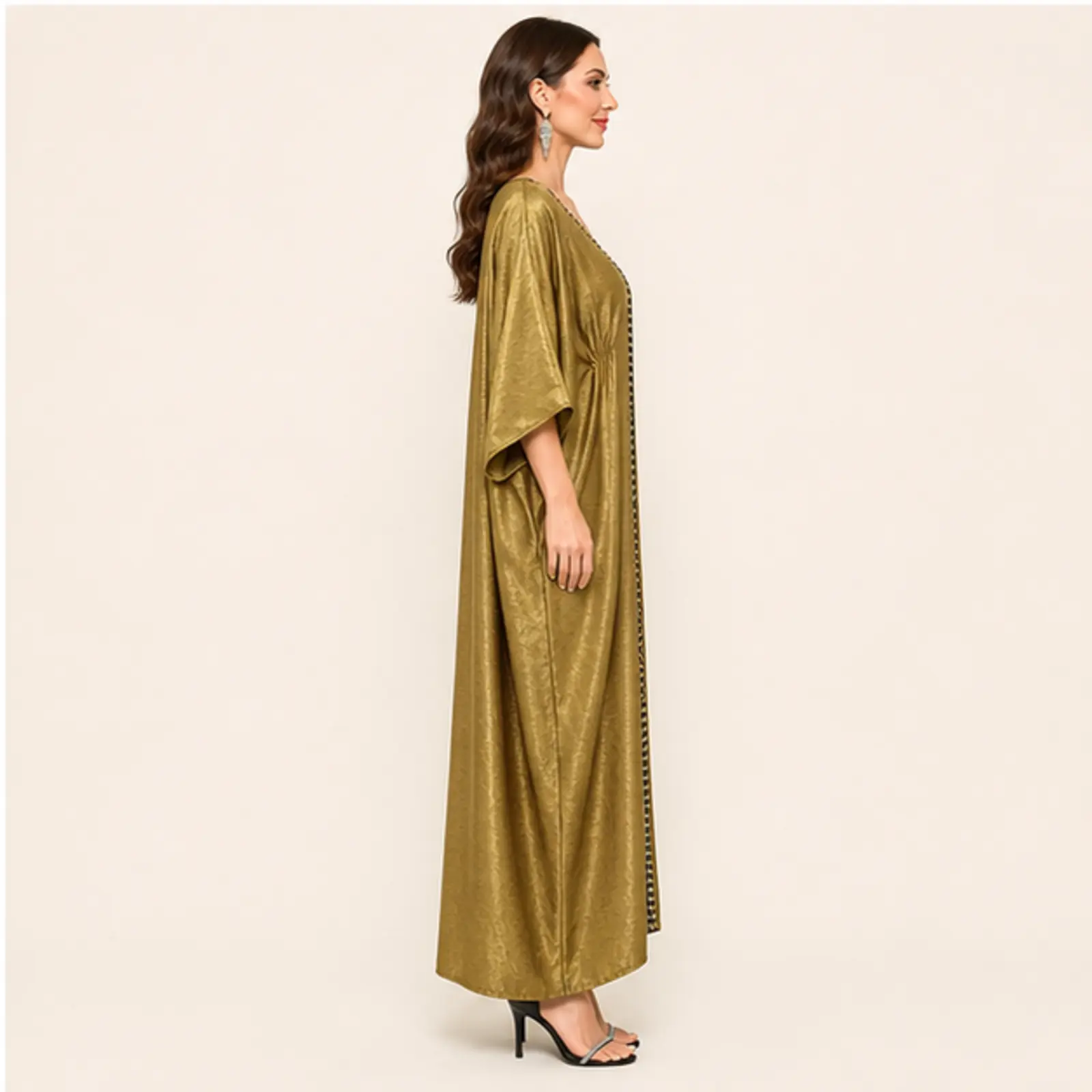 Wynn Metallic Maxi Kaftan, view 4