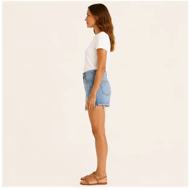 Yvette Denim Shorts, view 3