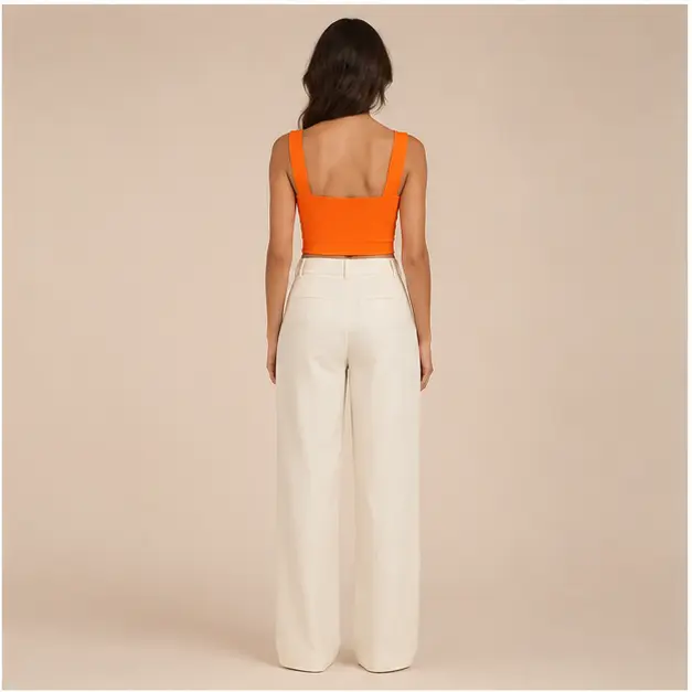Zoe Square-Neck Top, view 2