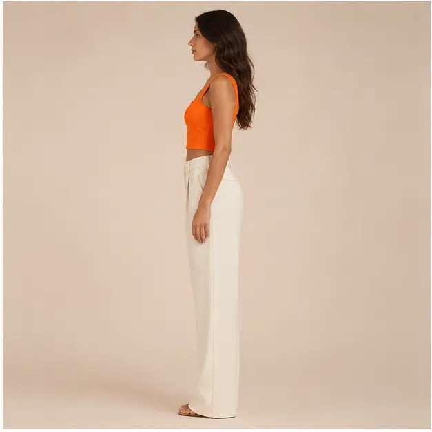 Zoe Square-Neck Top, view 3